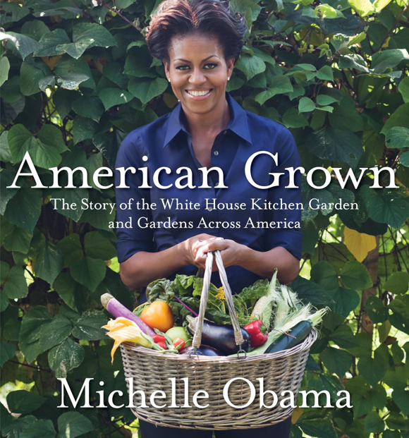 Michelle Obama en la huerta